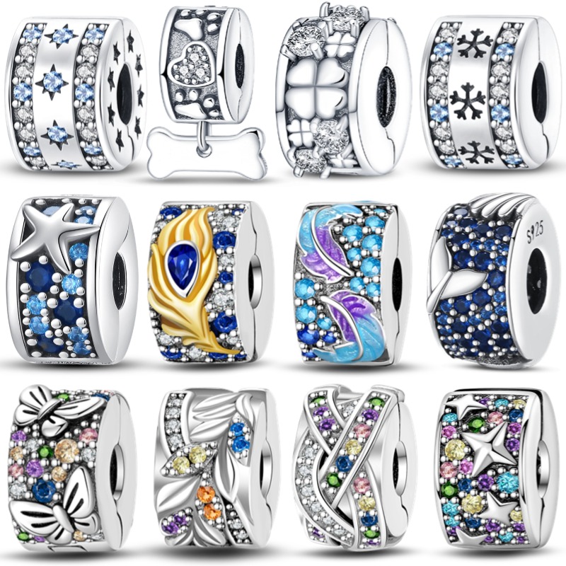 Women Accessories Pandora - S925 스털링 실버 고정 버클 시리즈