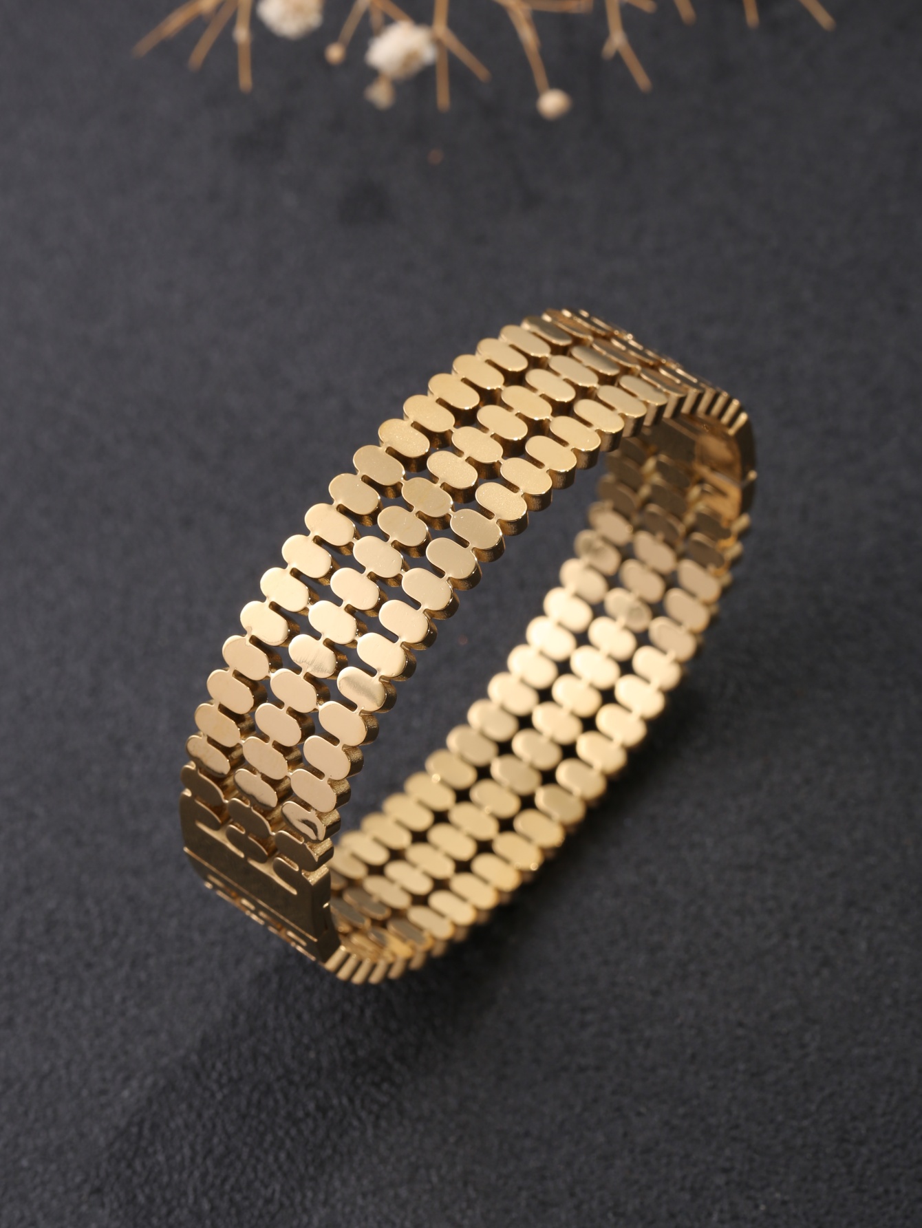 Women'S Accessories To Wear With Watch - 1피스 스테인리스 스틸 18K 금도금 속이