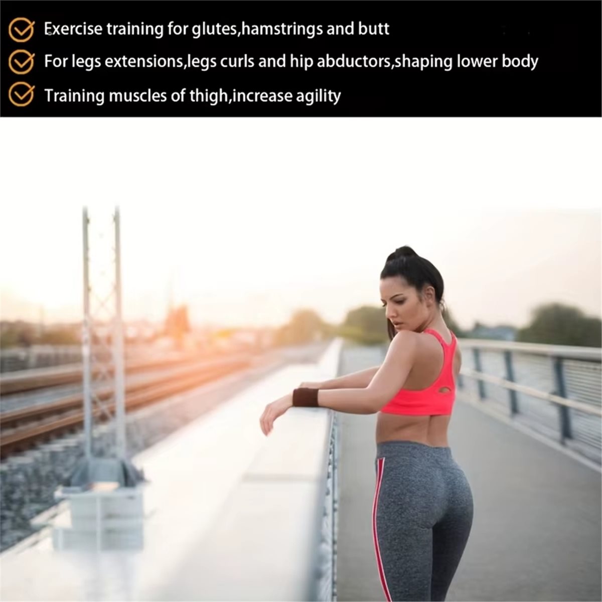 Women'S Exercise Accessories - ABPF 2개 허벅지 스트랩 조절 가능한