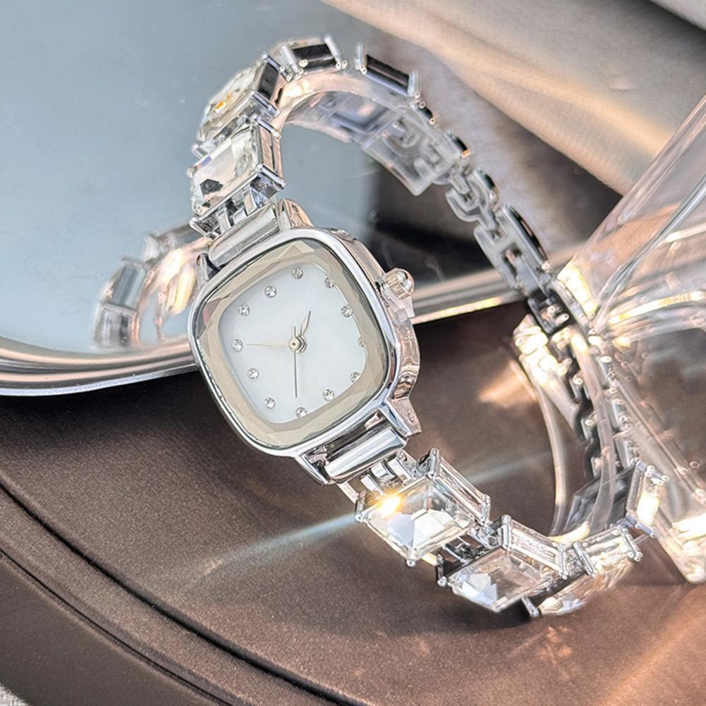 Women'S Accessories To Wear With Watch - 여성용 사각 다이얼 팔찌 시계, 럭셔리