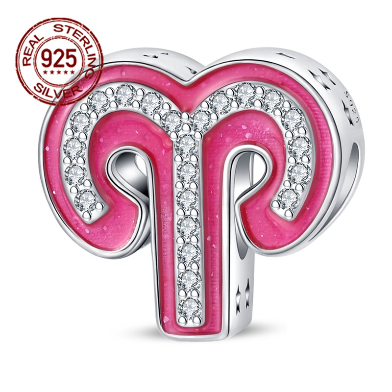 925 스털링 실버 소녀의 하트 12 별자리 시리즈 D - Women Accessories Pandora 리뷰 및 가격