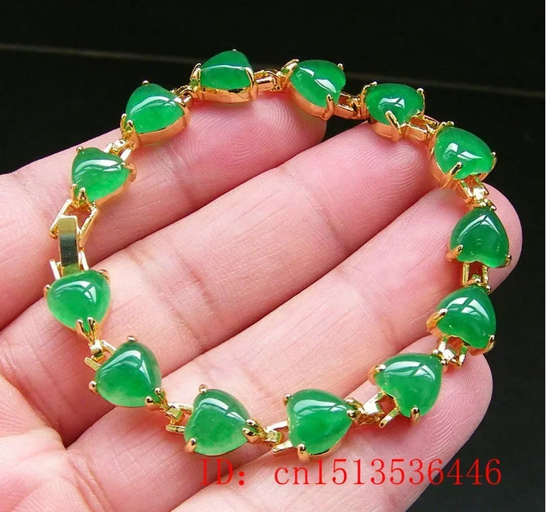 자연 녹색 옥 마노 사랑 비즈 팔찌 조정 가능한 팔찌  - Women Accessories Bracelet 리뷰 및 가격