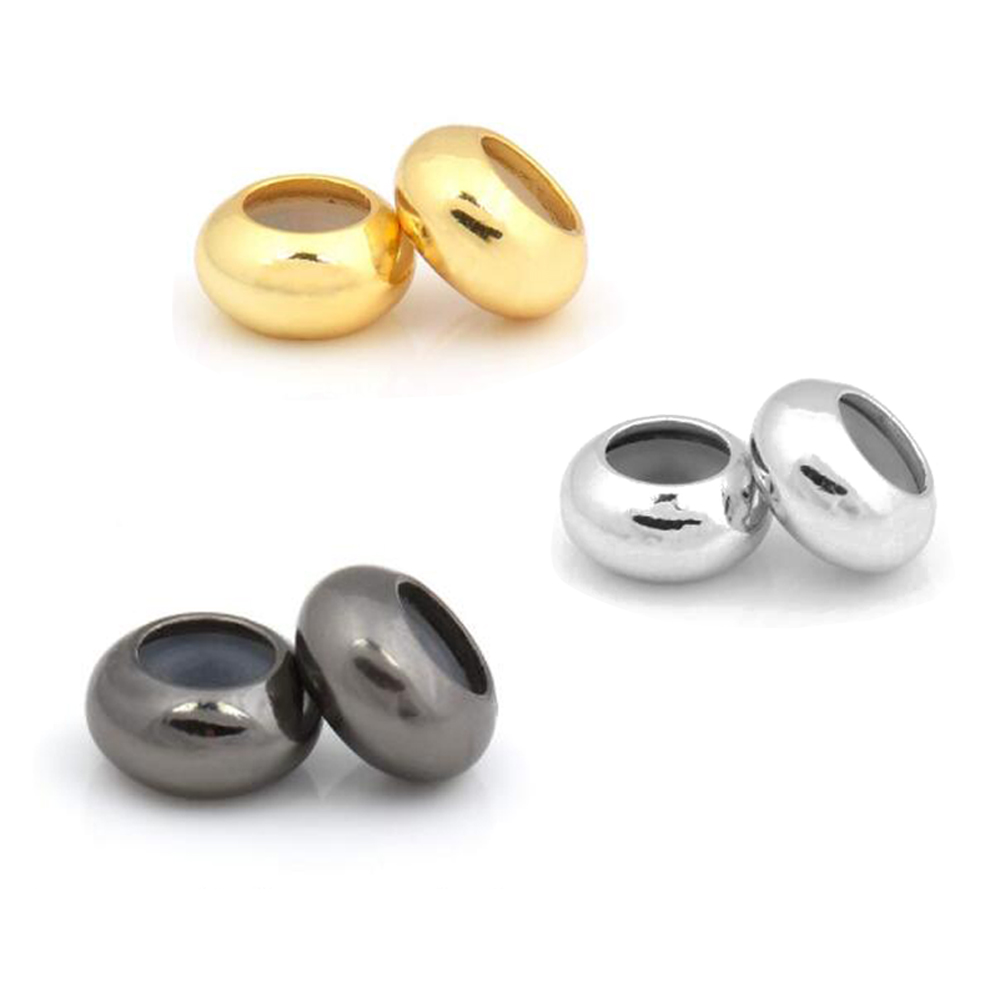 10pcs 스테인레스 스틸 라운드 스페이서 스토퍼 비즈 - Women Accessories Pandora 리뷰 및 가격
