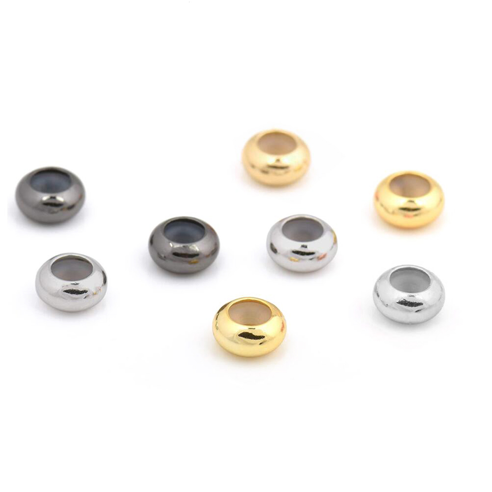 10pcs 스테인레스 스틸 라운드 스페이서 스토퍼 비즈 - Women Accessories Pandora 리뷰 및 가격