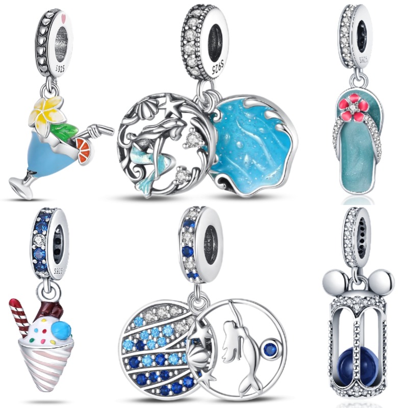 100% 정품 S925 스털링 실버 쿨 여름 펜던트 참 - Women Accessories Pandora 리뷰 및 가격