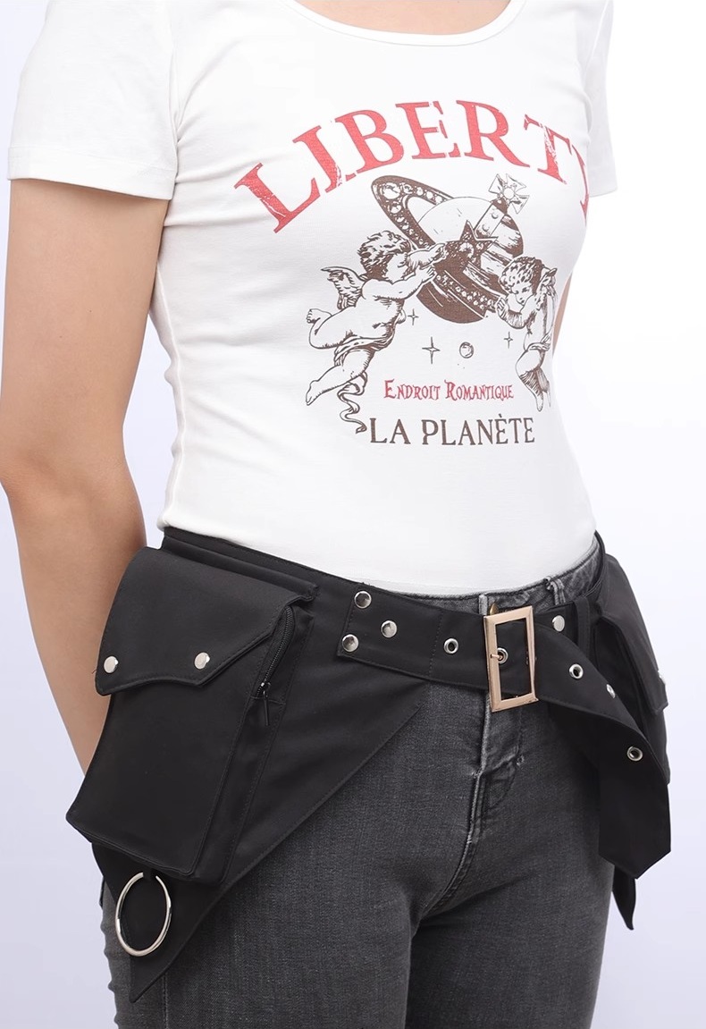 여성용 중세 펑크 허리 가방 Steampunk Pu 가 - Women Accessories Pack 리뷰 및 가격