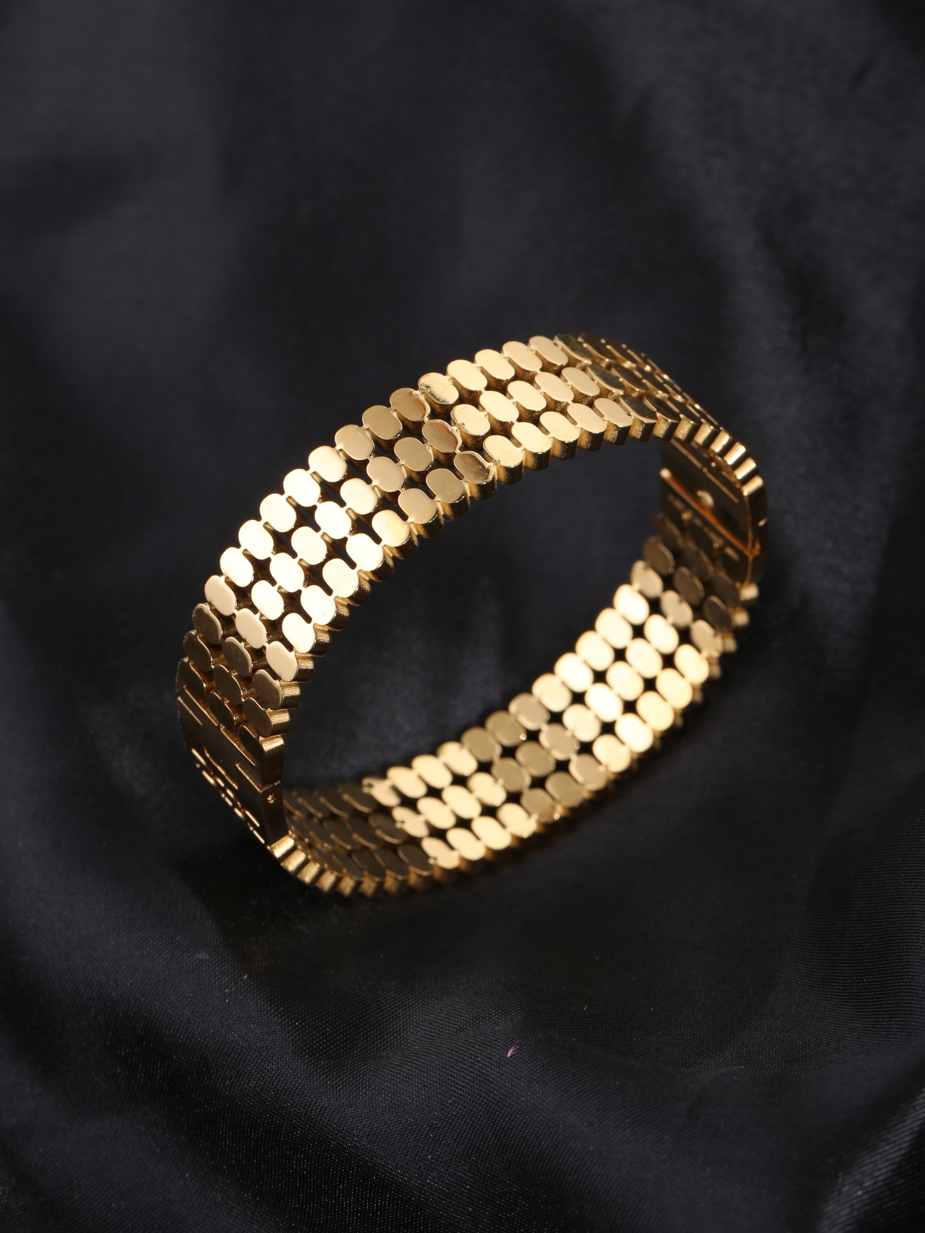 1피스 스테인리스 스틸 18K 금도금 속이 빈 시계줄, - Women'S Accessories To Wear With Watch 리뷰 및 가격
