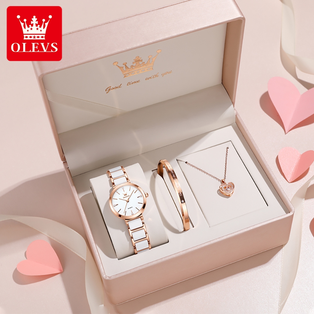 OLEVS 여성 시계 5877 고급스러운 우아한 쿼츠  - Women Accessories Bracelet 리뷰 및 가격