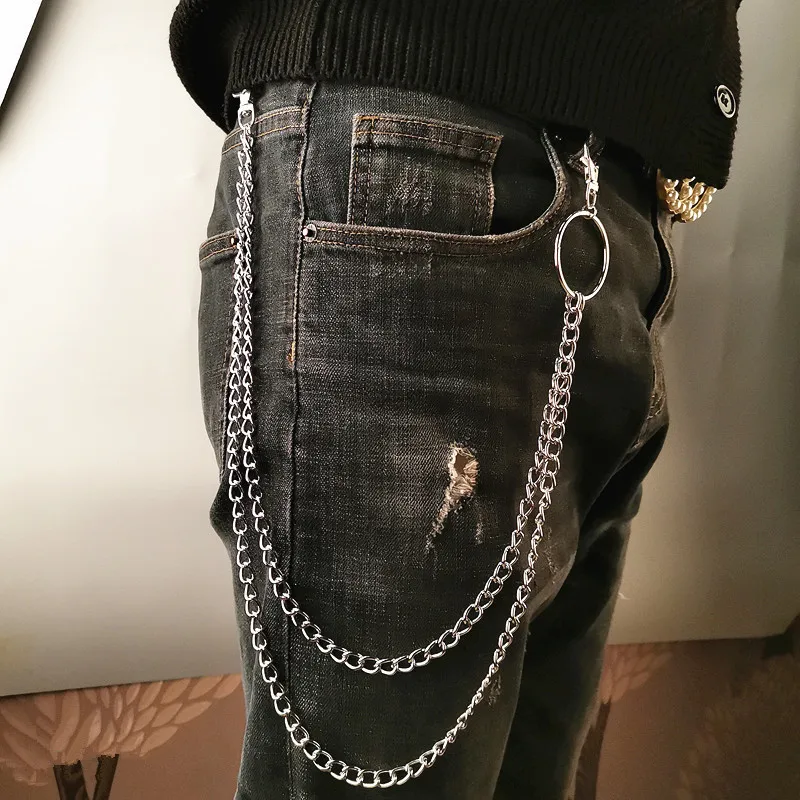 레이어 메탈 벨트 체인 펑크 훅 메탈 허리 지갑 키체인 - Wallet Chain Bag 리뷰 및 가격