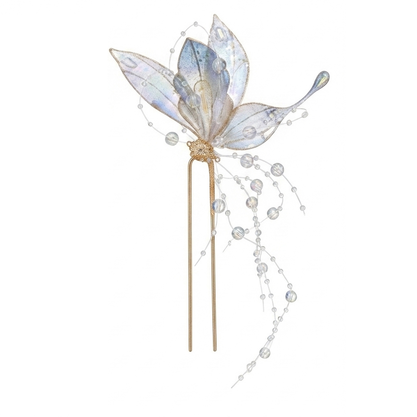 여성용 나비 태슬 헤어핀 합금 헤어스틱 신중국풍 웨딩  - Pearl Hair Pin 리뷰 및 가격