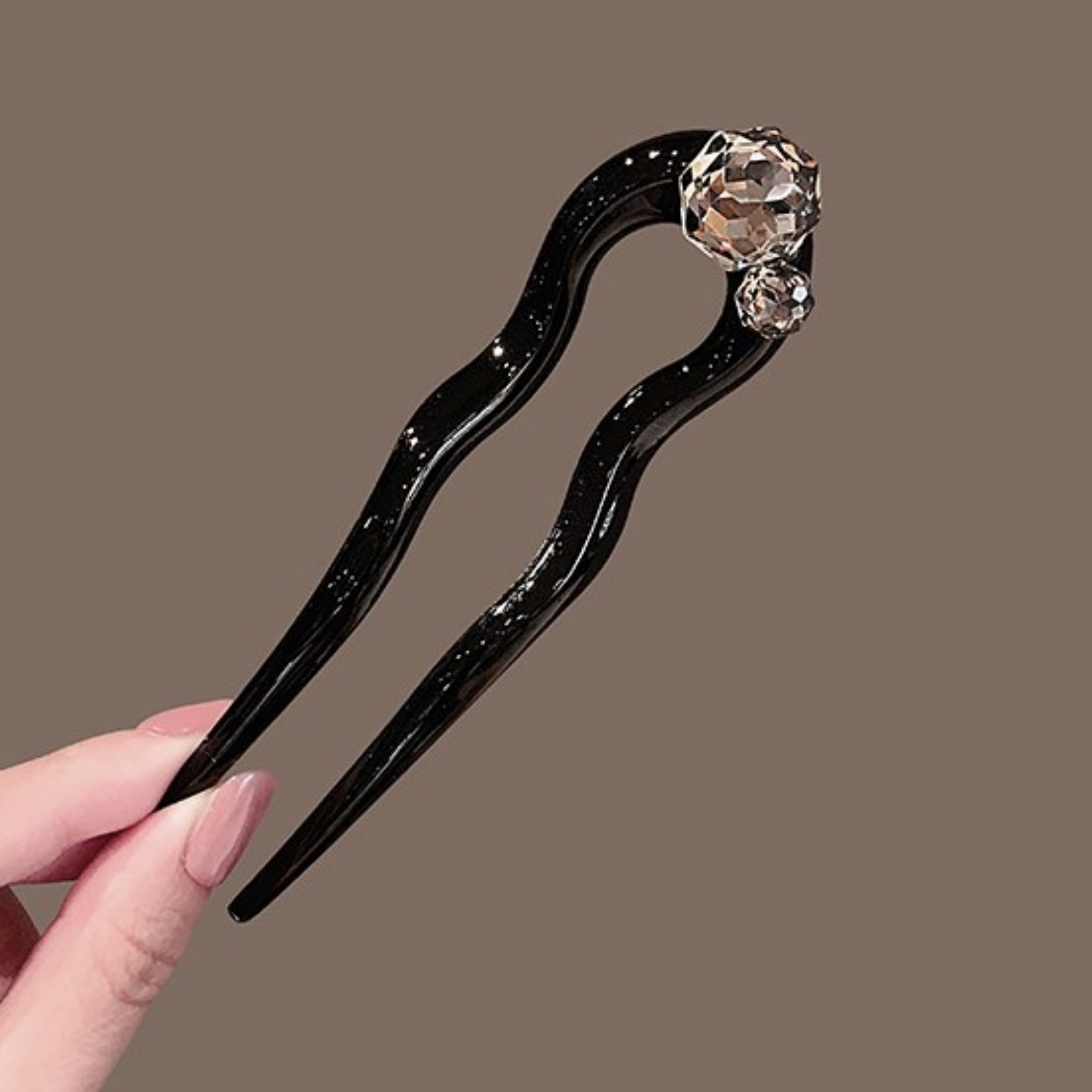 1PC 크리스탈 헤어 포크, 블랙 우아한 헤어 스틱,  - Pearl Hair Pin 리뷰 및 가격