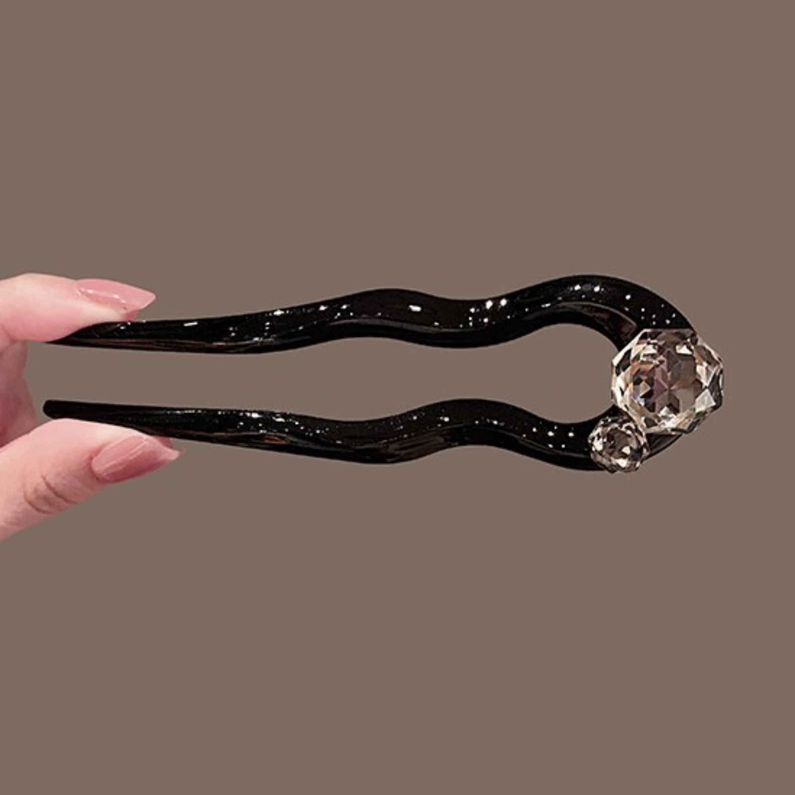 1PC 크리스탈 헤어 포크, 블랙 우아한 헤어 스틱,  - Pearl Hair Pin 리뷰 및 가격