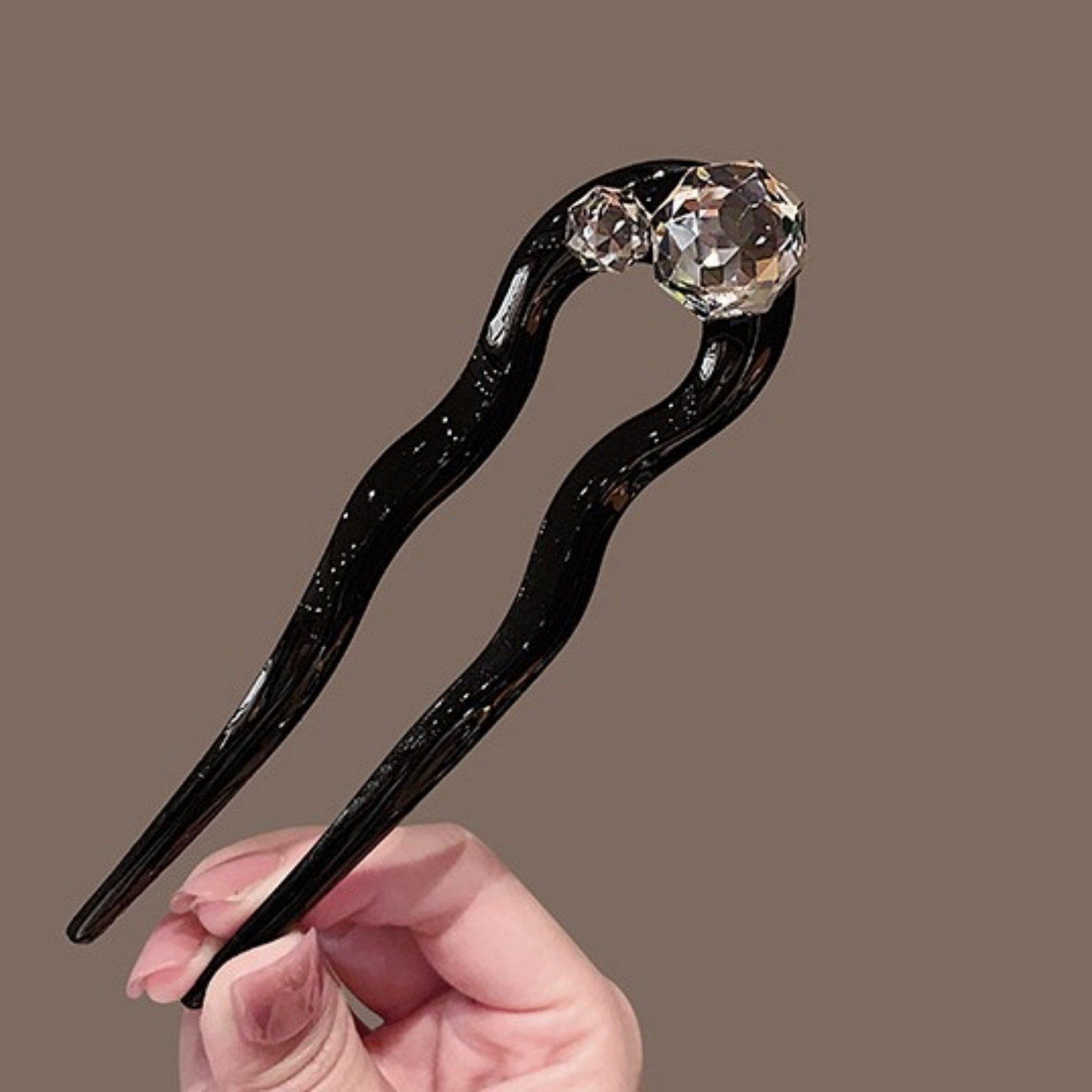 1PC 크리스탈 헤어 포크, 블랙 우아한 헤어 스틱,  - Pearl Hair Pin 리뷰 및 가격