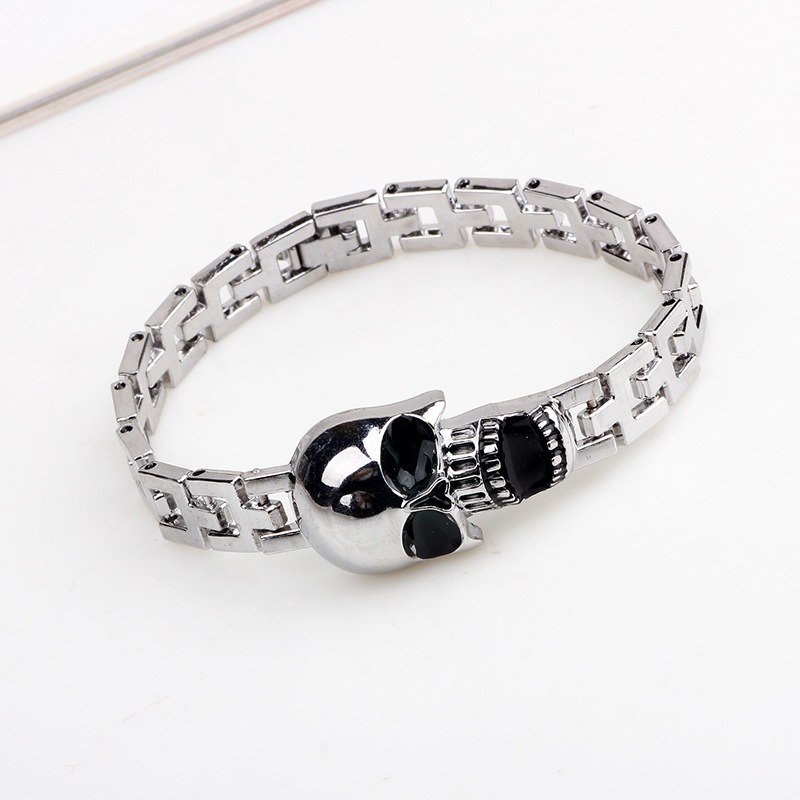 스컬 티타늄 스틸 팔찌 오일 드립뱅글 시계 버클 디자인 - Women'S Accessories To Wear With Watch 리뷰 및 가격