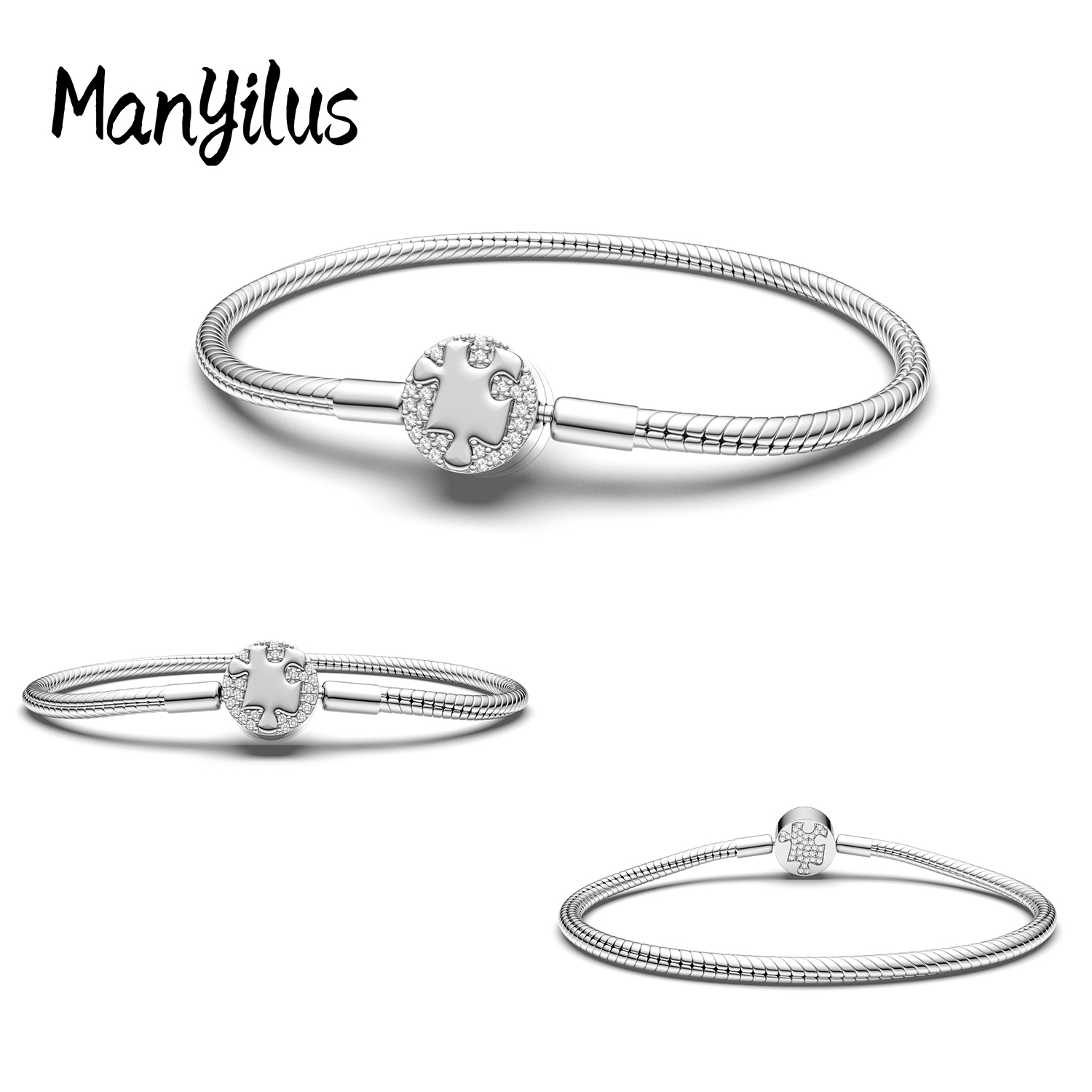 커플용 마닐루스 팔찌, 참 장식 실버 925 주얼리,  - Women Accessories Pandora 리뷰 및 가격