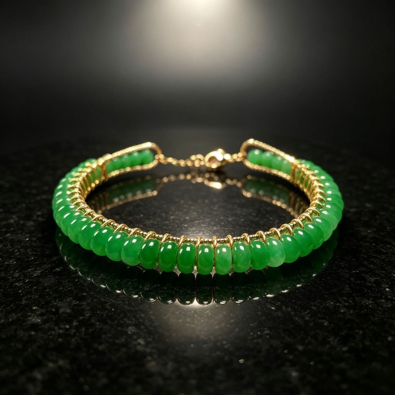 천연 건조된 푸른색 옥 구슬로 만든 계산기 모양 팔찌, - Women Accessories Bracelet 리뷰 및 가격