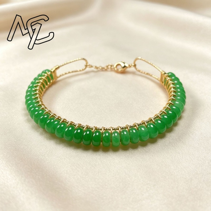 천연 건조된 푸른색 옥 구슬로 만든 계산기 모양 팔찌, - Women Accessories Bracelet 리뷰 및 가격