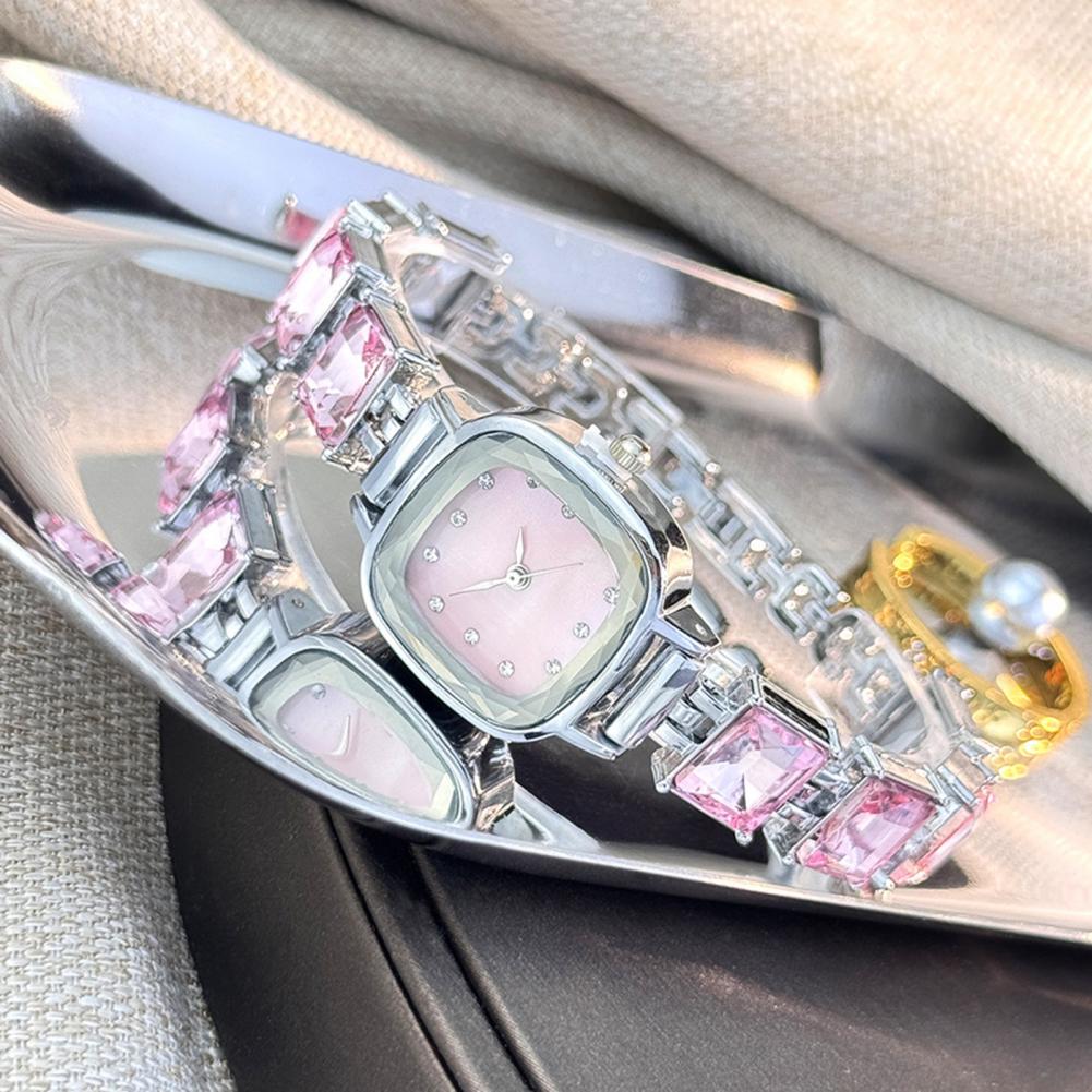 여성용 사각 다이얼 팔찌 시계, 럭셔리 라인스톤 스트랩 - Women'S Accessories To Wear With Watch 리뷰 및 가격