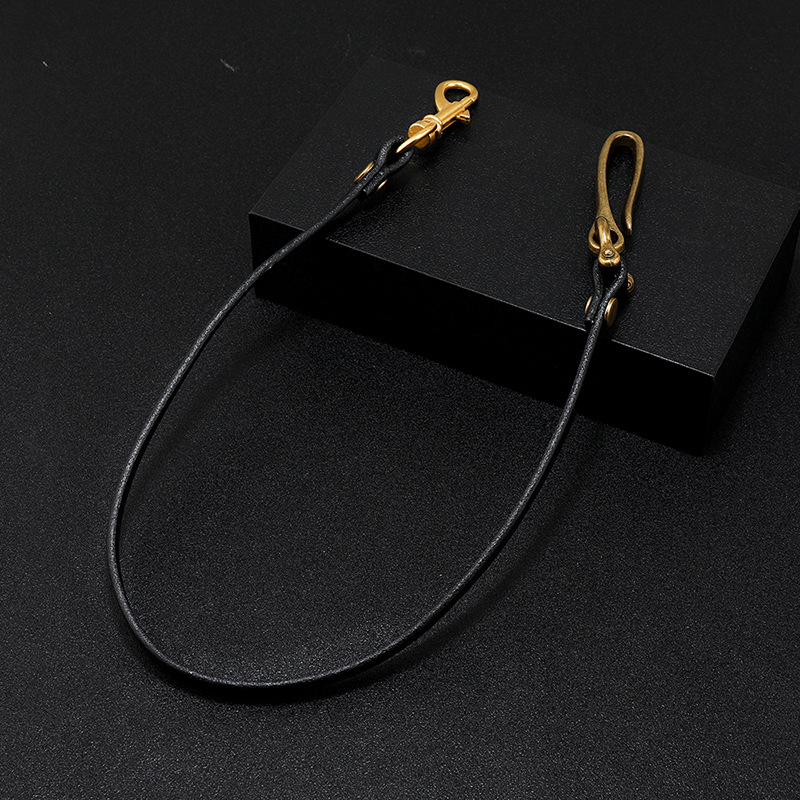 수제 긴 바이커 오토바이 트럭 운전사 브라운 블랙 소  - Wallet Chain Bag 리뷰 및 가격