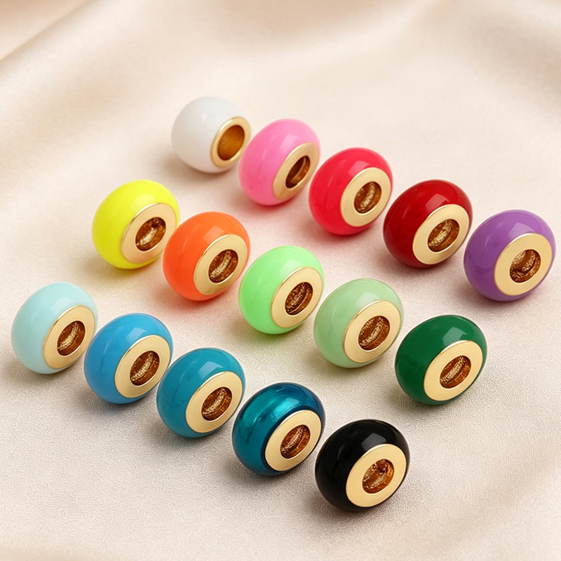 12x7mm 유럽의 다채로운 에나멜 구슬, 판도라 팔찌 - Women Accessories Pandora 리뷰 및 가격
