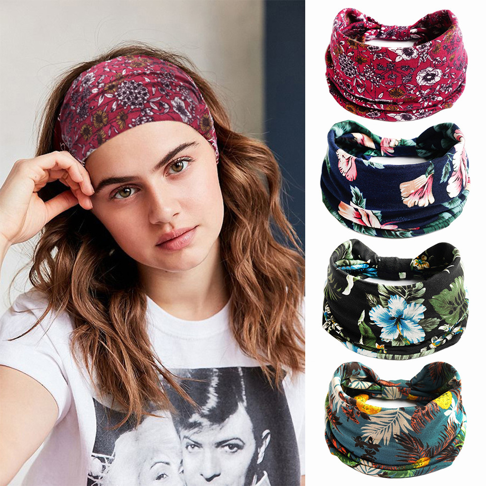 단색 와이드 에지 코튼 요가, 땀 흡수, 여성 소녀 머 - Women'S Yoga Accessories 리뷰 및 가격
