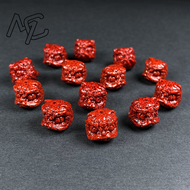 10pc 천연 시나버 크리스탈 사자 댄스 비즈 DIY  - Women Accessories Bracelet 리뷰 및 가격