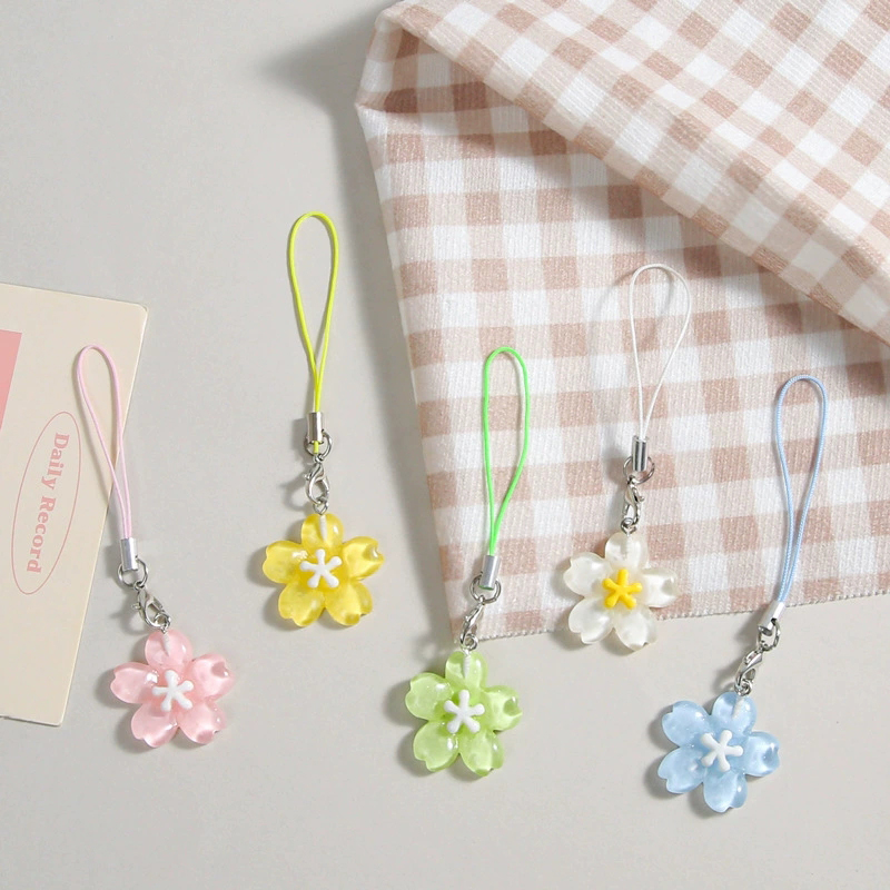 여성을위한 다채로운 수지 꽃 전화 체인 한국 스타일 신 - Women Accessories Pack 리뷰 및 가격