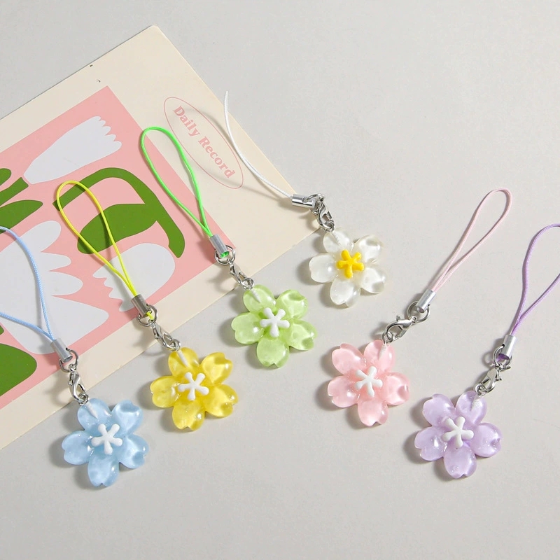 여성을위한 다채로운 수지 꽃 전화 체인 한국 스타일 신 - Women Accessories Pack 리뷰 및 가격
